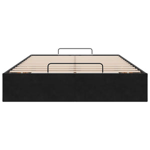 vidaXL Ottoman Bed Frame without Mattress Black 120x190 cm Velvet