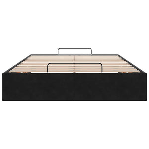 vidaXL Ottoman Bed Frame No Mattress Black 120x200 cm Velvet