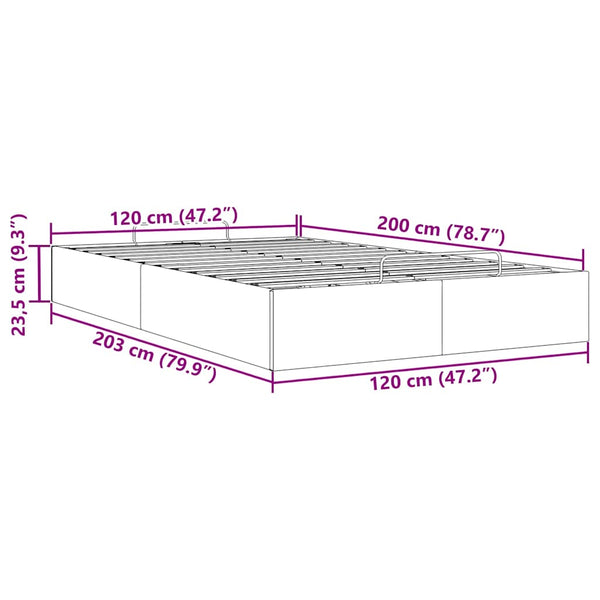 vidaXL Ottoman Bed Frame Dark Green 120x200 cm Velvet