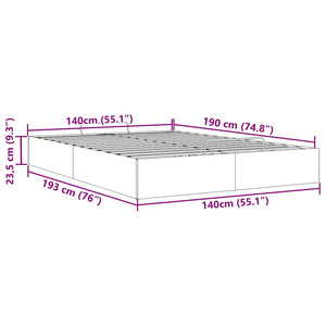 vidaXL Ottoman Bed Frame Dark Green 140x190 cm Velvet
