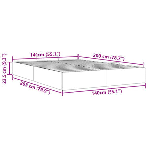 vidaXL Ottoman Bed Frame without Mattress Light Gray 140x200 cm Velvet