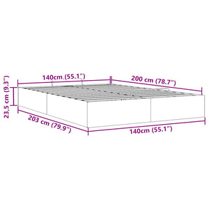 vidaXL Ottoman Bed Frame without Mattress Dark Green 140x200 cm Velvet