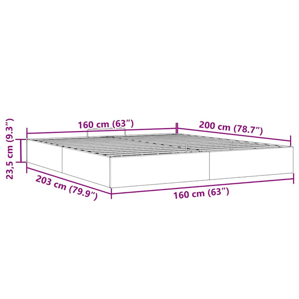vidaXL Ottoman Bed Frame without Mattress Dark Green 160x200 cm Velvet
