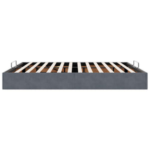 vidaXL Ottoman Bed Frame Dark Grey 180x200 cm Velvet