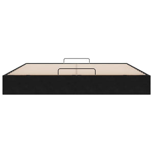 vidaXL Ottoman Bed Frame without Mattress Black 180x200 cm Velvet