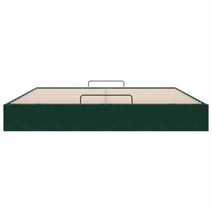 vidaXL Ottoman Bed Frame Dark Green 180x200 cm Velvet without Mattress