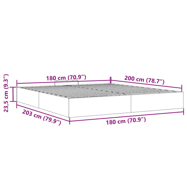 vidaXL Ottoman Bed Frame Pink 180x200 cm Velvet (Mattress Not Included)