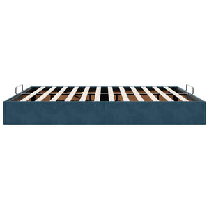 vidaXL Ottoman Bed Frame without Mattress Dark Blue 200x200 cm Velvet