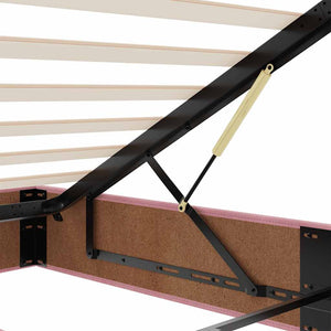 vidaXL Ottoman Bed Frame Pink 200x200 cm Velvet without mattress