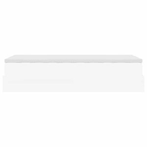vidaXL Ottoman Bed with Mattress White 80x200 cm Artificial Leather