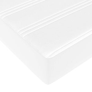vidaXL Ottoman Bed with Mattress White 90x190 cm Faux Leather