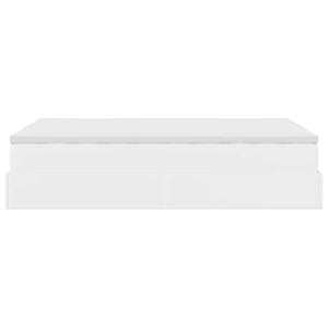 vidaXL Ottoman Bed with Mattress White 120x190 cm Faux Leather