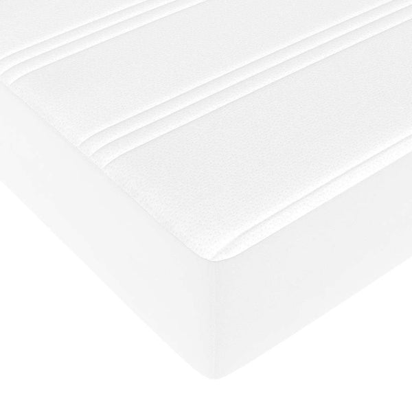 vidaXL Ottoman Bed with Mattress White 120x200 cm Faux Leather