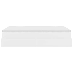 vidaXL Ottoman Bed with Mattress White 120x200 cm Faux Leather