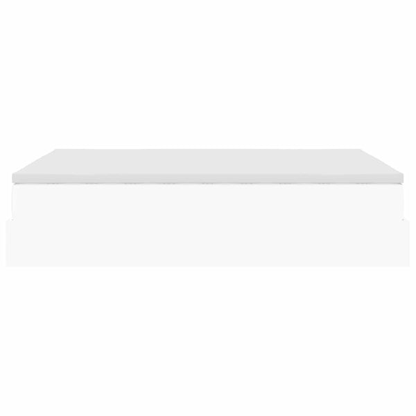 vidaXL Ottoman Bed with Mattress White 140x200 cm Faux Leather