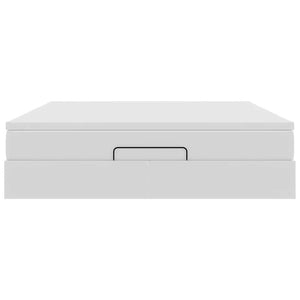 vidaXL Ottoman Bed with Mattress White 160x200 cm Faux Leather