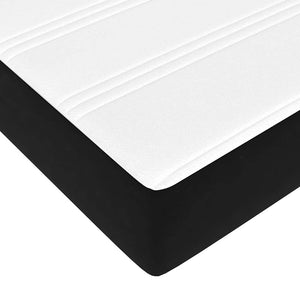 vidaXL Ottoman Bed with Mattress Black 90x200 cm Velvet