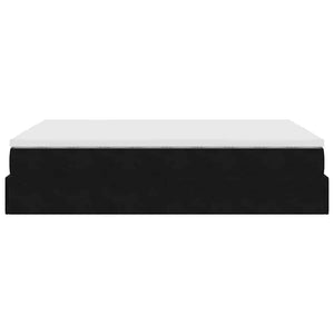 vidaXL Ottoman Bed with Mattress Black 140x190 cm Velvet