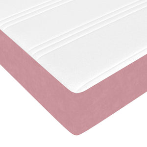 vidaXL Ottoman Bed with Mattress Pink 180x200 cm Velvet