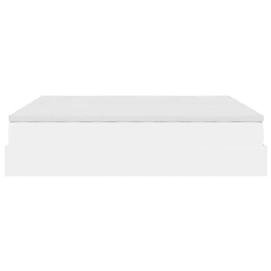 vidaXL Ottoman Bed with Mattresses White 180x200 cm Faux Leather