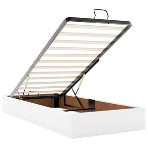 vidaXL Ottoman Bed with Mattresses White 180x200 cm Faux Leather