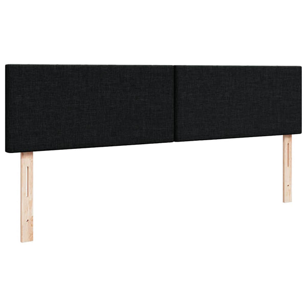 vidaXL Ottoman Bed with Mattress Black 200x200 cm Fabric