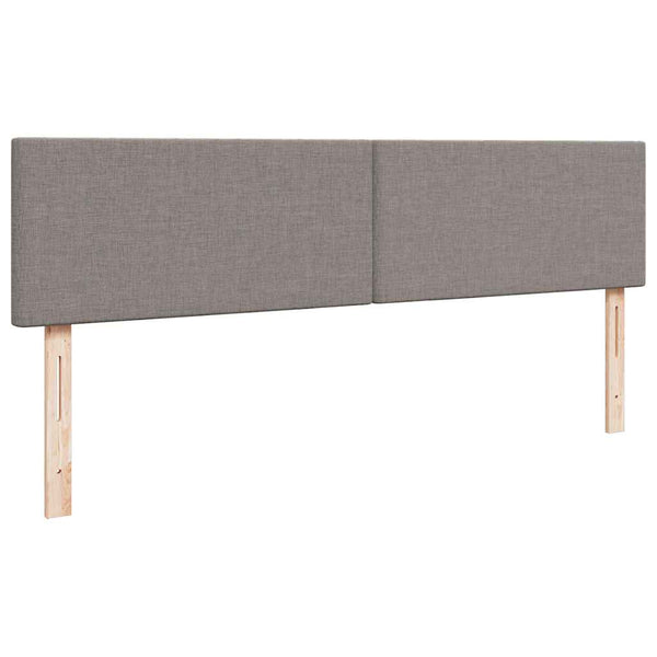 vidaXL Ottoman Bed with Mattress Taupe 200x200 cm Fabric