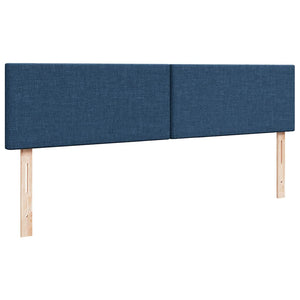 vidaXL Ottoman Bed with Mattress Blue 200x200 cm Fabric