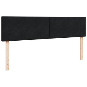 Ottoman Bett mit Matratze 200x200 cm Samt Schwarz