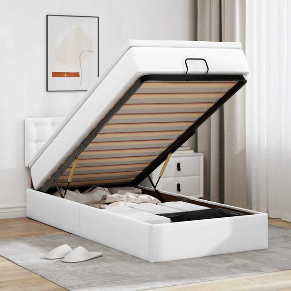 Ottoman Bett 90x200 cm mit Matratze & LED
