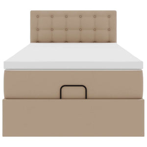 Ottoman Bett mit Matratze & LEDs 90x200 cm
