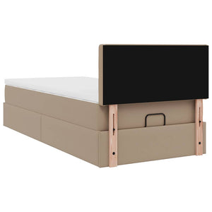 Ottoman Bett mit Matratze & LEDs 90x200 cm