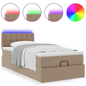 Ottoman Bett mit Matratze & LED 100x200cm