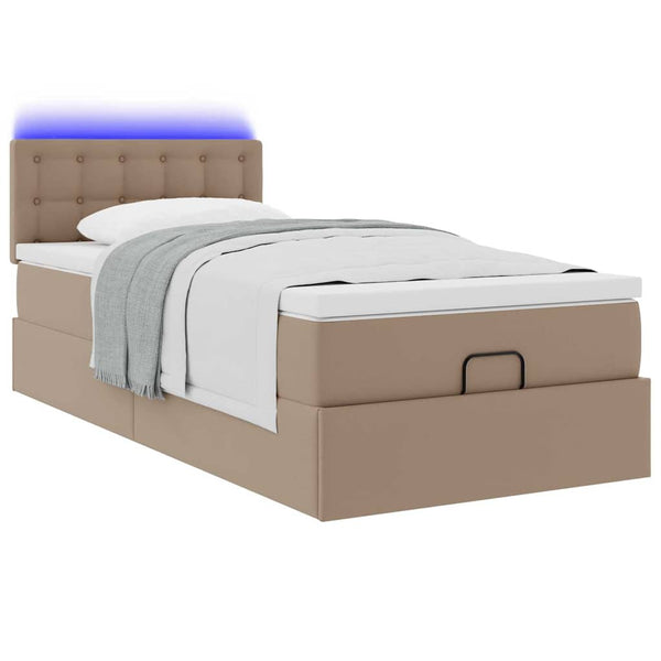 Ottoman Bett mit Matratze & LED 100x200cm