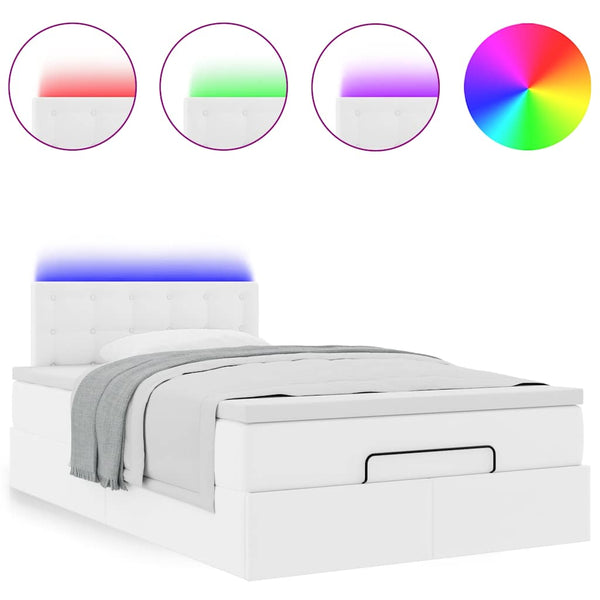 Ottoman Bett 120x200cm mit Matratze & LEDs