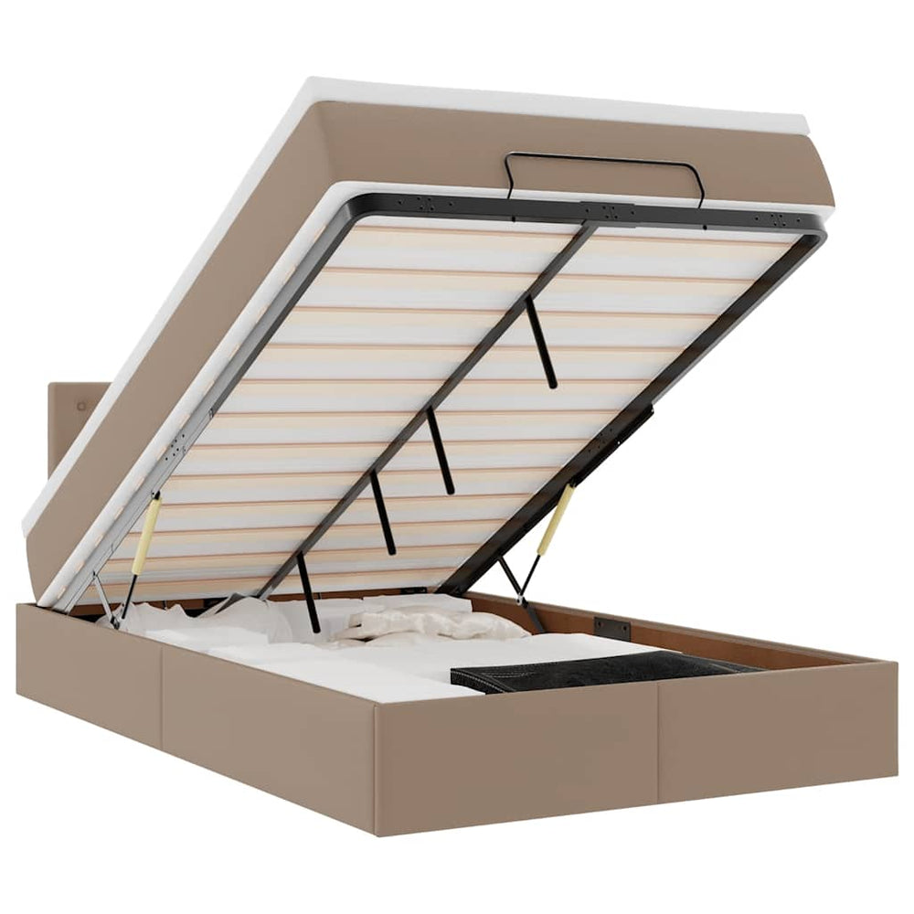 Ottoman Bett 120x200cm mit Matratze & LED