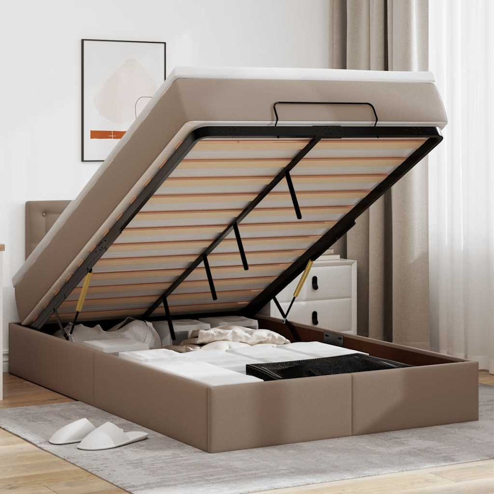 Ottoman Bett 120x200cm mit Matratze & LED