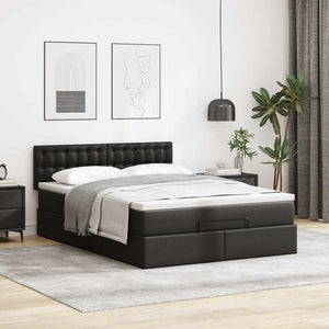 Ottoman Bett mit Matratze & LEDs 140x190 cm