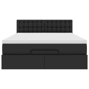Ottoman Bett mit Matratze & LEDs 140x190 cm