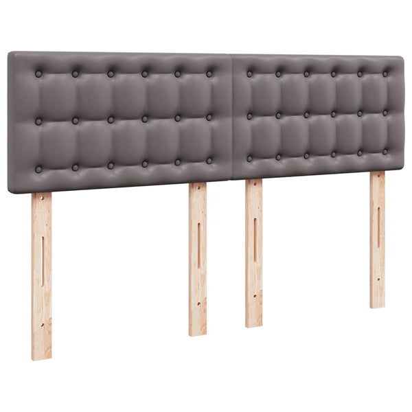 Ottoman Bett mit Matratze & LEDs Grau 140x190 cm
