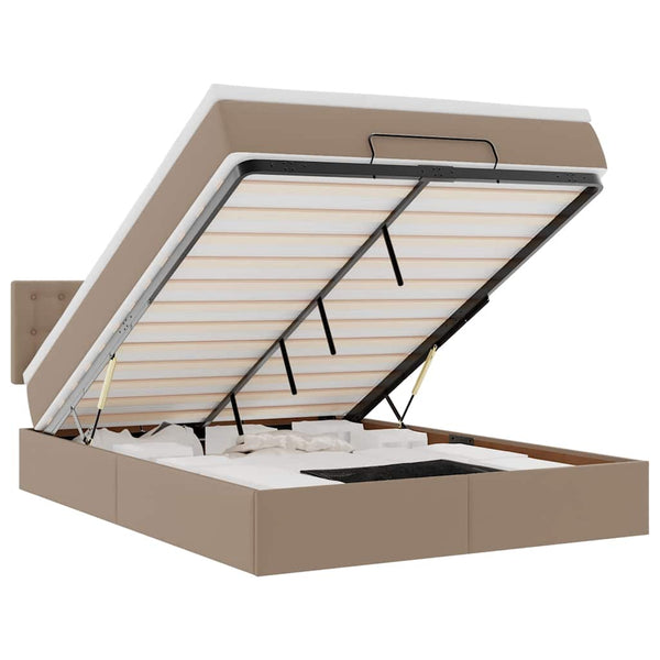 Ottoman Bett mit Matratze & LEDs 140x190cm
