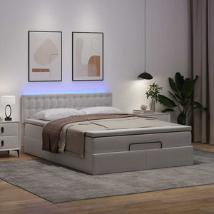 Ottoman Bett 200x200cm mit Matratze & LED