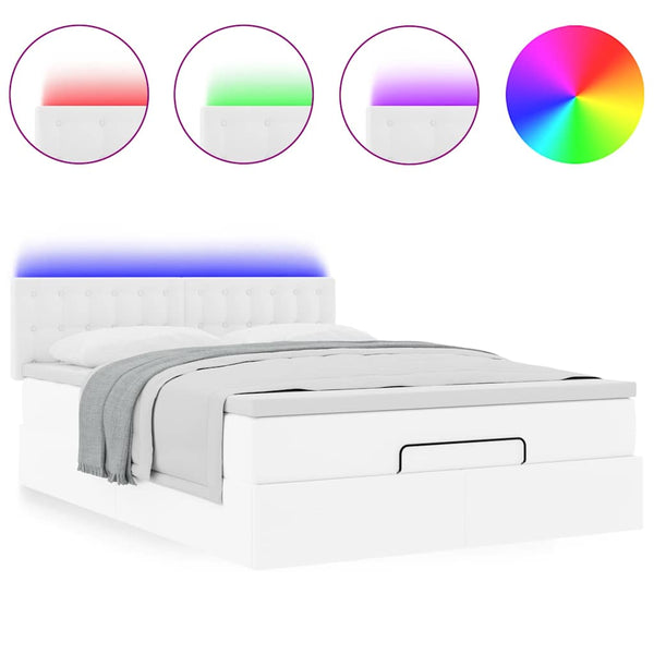 Ottoman Bett 200x200cm mit Matratze & LED