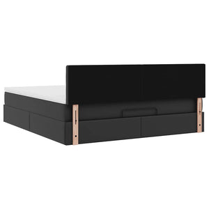 Ottoman Bett mit Matratze & LEDs 180x200 cm