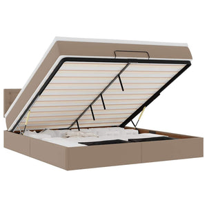 Ottoman Bett mit Matratzen & LEDs 180x200 cm