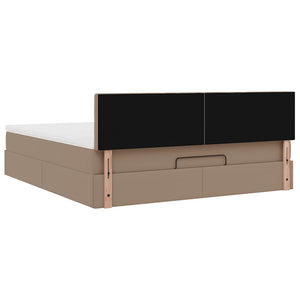 Ottoman Bett mit Matratzen & LEDs 180x200 cm