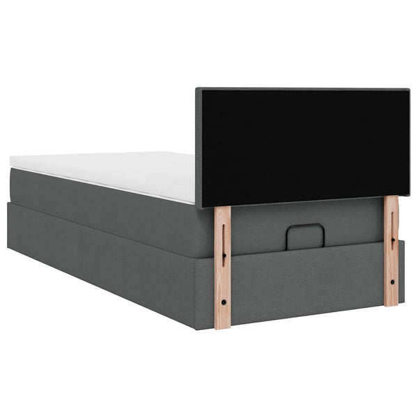 Ottomane Bett mit Matratze & LEDs 80x200 cm