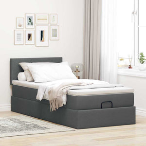 Ottomane Bett mit Matratze & LEDs 80x200 cm