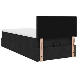 Ottomane Bett mit Matratze & LEDs 80x200 cm