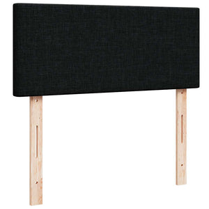 vidaXL Ottoman Bed with Mattress & LED Black 120x190 cm Fabric